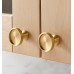Ручка-кнопка Rejuvenation Perles d.2.5 Brushed Satin Brass