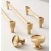 Ручка-кнопка Rejuvenation Perles d.2.5 Brushed Satin Brass
