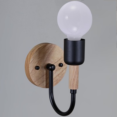 Бра 99960 99960-0-2-01 BK+WOOD