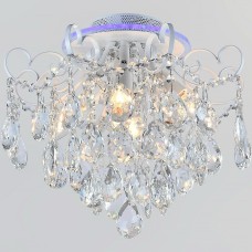 Люстра на штанге  04024-0.3-04 WH+SILVER PN+RGB