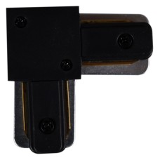 Соединитель угловой L-образный для треков накладных RL 06038 corner connector BK