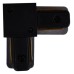 Соединитель угловой L-образный для треков накладных RL 06038 corner connector BK