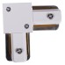 Соединитель угловой L-образный для треков накладных RL 06038 corner connector WT