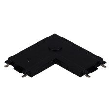Соединитель угловой L-образный для треков накладных RL 06102 corner connector BK