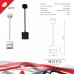 Подвесной светильник Reluce Technical 53017 53017-0.9-001MN GX53 WT