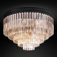 Бра Restoration Hardware 1920s Odeon Clear Glass Fringe Sconce Grey Iron