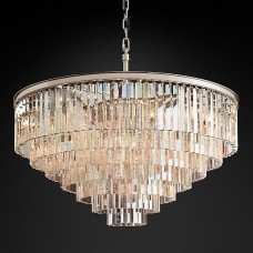 Бра Restoration Hardware 1920s Odeon Clear Glass Fringe Sconce Grey Iron