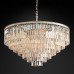 Бра Restoration Hardware 1920s Odeon Clear Glass Fringe Sconce Grey Iron