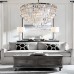 Бра Restoration Hardware 1920s Odeon Clear Glass Fringe Sconce Grey Iron