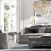 Бра Restoration Hardware 1920s Odeon Clear Glass Fringe Sconce Grey Iron