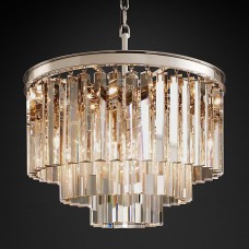 Бра Restoration Hardware 1920s Odeon Clear Glass Fringe Sconce Grey Iron