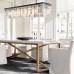 Бра Restoration Hardware 1920s Odeon Clear Glass Fringe Sconce Grey Iron