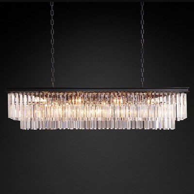Бра Restoration Hardware 1920s Odeon Clear Glass Fringe Sconce Grey Iron