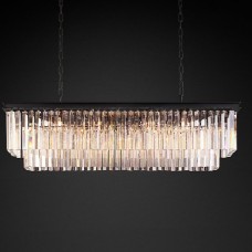 Бра Restoration Hardware 1920s Odeon Clear Glass Fringe Sconce Grey Iron