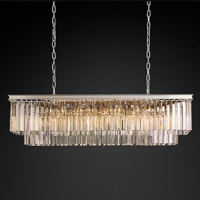 Бра Restoration Hardware 1920s Odeon Clear Glass Fringe Sconce Grey Iron