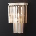 Бра Restoration Hardware 1920s Odeon Clear Glass Fringe Sconce Grey Iron