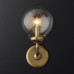Бра Restoration Hardware Bistro Globe Clear Glass Double Sconce Brass