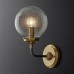 Бра Restoration Hardware Bistro Globe Clear Glass Double Sconce Brass