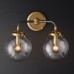Бра Restoration Hardware Bistro Globe Clear Glass Single Sconce Brass