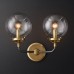 Бра Restoration Hardware Bistro Globe Clear Glass Single Sconce Brass