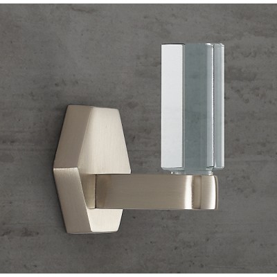 Крючок Restoration Hardware Lambeth Crystal Hex. Satin Nickel