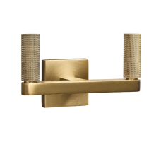 Крючок Restoration Hardware Lambeth Knurled Double Lacquered Burnished Brass