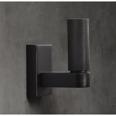 Крючок Restoration Hardware Lambeth Knurled Small Bronze