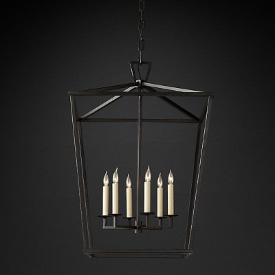 Люстра Restoration Hardware English Openwork Linear Gilded Iron