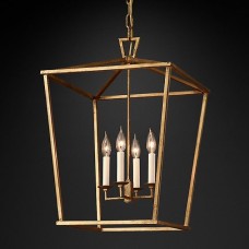 Люстра Restoration Hardware English Openwork Linear Gilded Iron