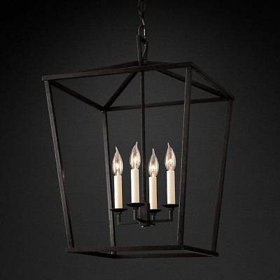 Люстра Restoration Hardware English Openwork Linear Gilded Iron