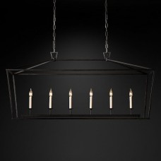 Люстра Restoration Hardware English Openwork Linear Gilded Iron