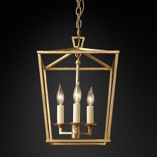 Люстра Restoration Hardware English Openwork Linear Gilded Iron