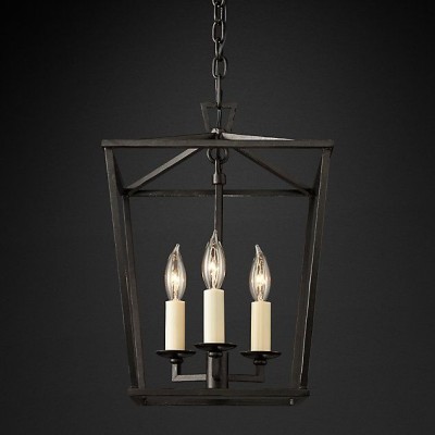Люстра Restoration Hardware English Openwork Linear Gilded Iron