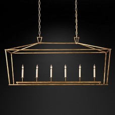 Люстра Restoration Hardware English Openwork Linear Silver Leaf