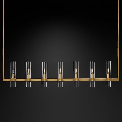 Люстра Restoration Hardware Ravelle Linear 59" Nickel