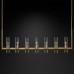 Люстра Restoration Hardware Ravelle Linear 59" Nickel
