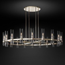 Люстра Restoration Hardware Ravelle Linear 59" Nickel