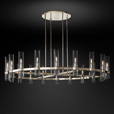 Люстра Restoration Hardware Ravelle Linear 59" Nickel