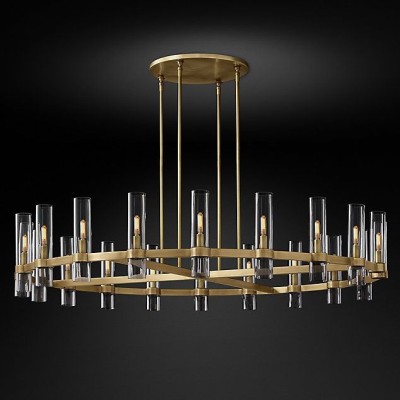 Люстра Restoration Hardware Ravelle Linear 59" Nickel