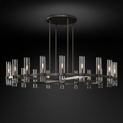 Люстра Restoration Hardware Ravelle Linear 59" Nickel