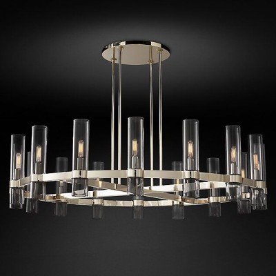 Люстра Restoration Hardware Ravelle Linear 59" Nickel