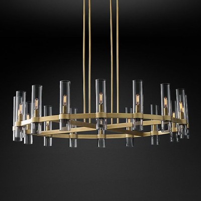 Люстра Restoration Hardware Ravelle Linear 59" Nickel