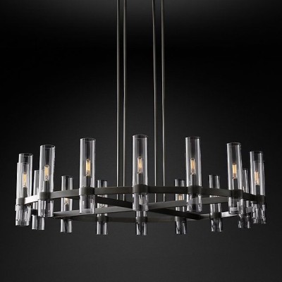 Люстра Restoration Hardware Ravelle Linear 59" Nickel