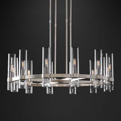 Люстра Restoration Hardware Ravelle Linear 59" Nickel