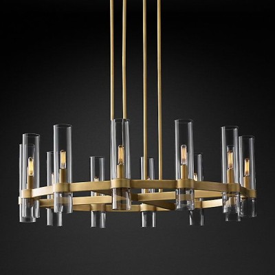 Люстра Restoration Hardware Ravelle Linear 59" Nickel