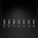 Люстра Restoration Hardware Ravelle Linear 59" Nickel