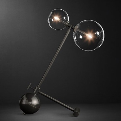 Напольный светильник Restoration Hardware Glass Globe Mobile Lever Lacquered Burnished Brass