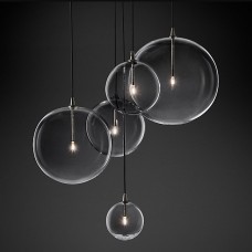 Настольная лампа Restoration Hardware Glass Globe Mobile Boom Black