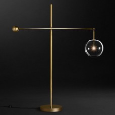 Настольная лампа Restoration Hardware Glass Globe Mobile Boom Black