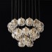 Подвесной светильник Restoration Hardware Boule De Cristal Round Cluster 14" Lacquered Burnished Brass